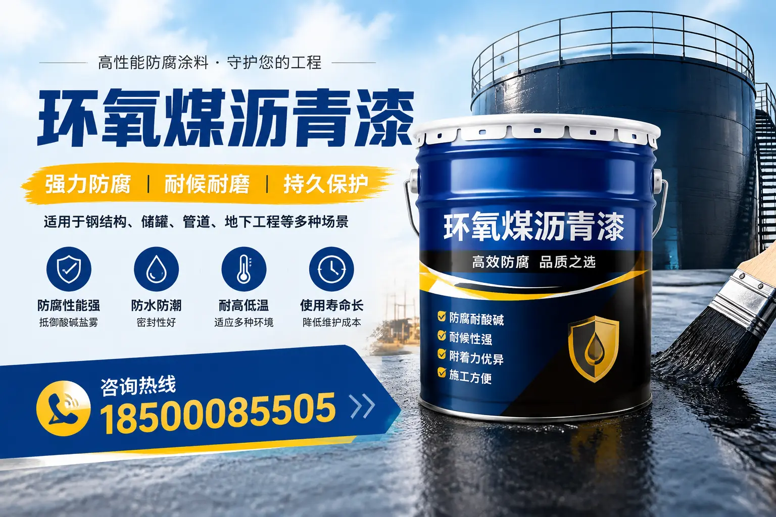 环氧煤沥青漆在工业中的应用，咸阳企业的选择